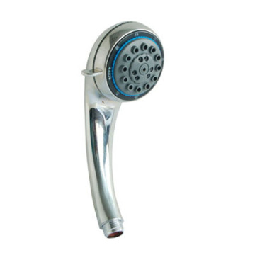 Shower tangan berlapis Chrome ABS putih