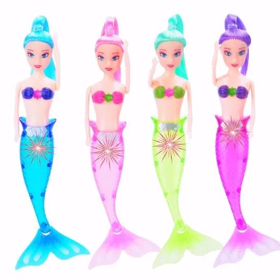 Affordable 20cm Princess Mermaid Dolls with Light - Perfect Fashion Toy Gift
