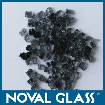 Dark Grey Tempered Crushed Glass