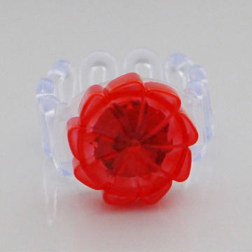Red rose shape LED flashing bracelet