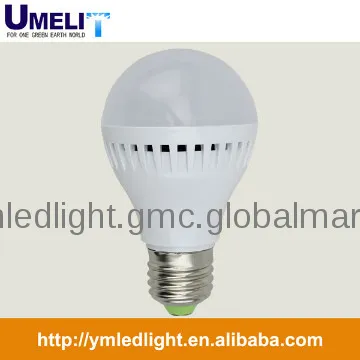 High Lumen White PBT Plastic E27 LED Light Bulbs