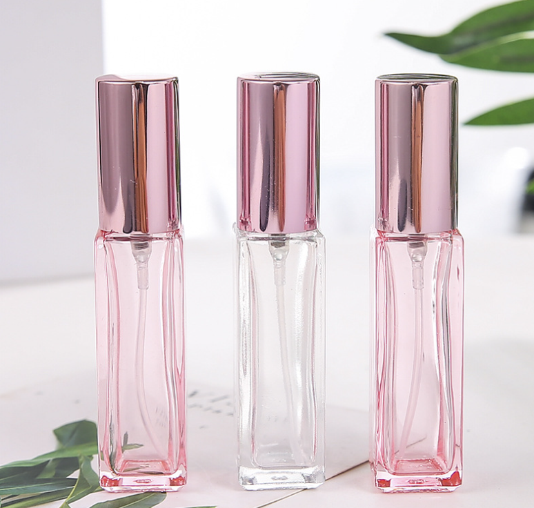 Rose Pink Glass Spray Bottle