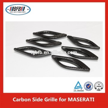 100% real carbon fiber side grille for Maserati,Hot sale!