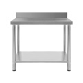 Commercial Feet Adjustable Work Table with Undershelf