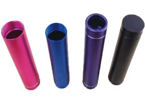 Custom CNC anodized aluminum tube