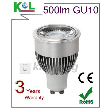 NEWEST DESIGN 8W LED GU10 COB SHARP 500LM(WW) 3YEARS WARRANTY
