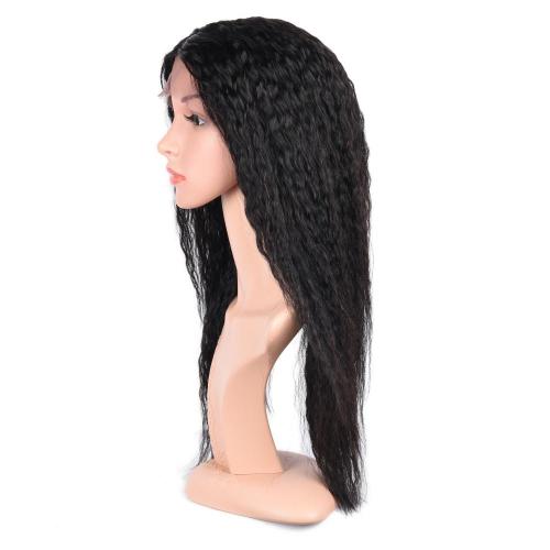 100% HUMAN HAIR LONG SIZE LACE FRONT WET N WAVY WIG