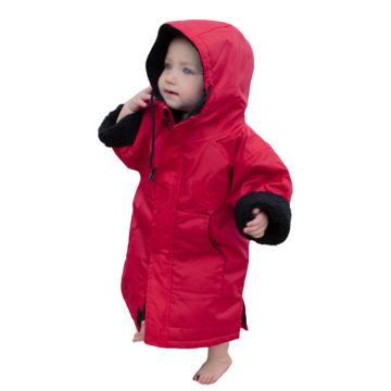 Large Waterproof Changing Coat Oversized Kids Long Sleeve Waterproof Changing Robe Supplier