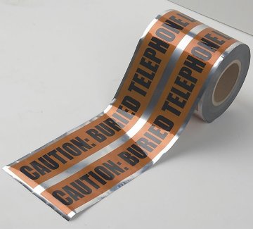 logo or word-printed detectable warning tape for underground use