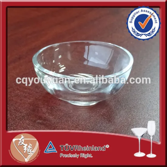 drinkware custom made cheap round transparent clear glass mini tea cups 40ml