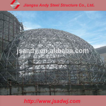 Space gird coal storage dome structure