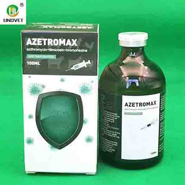 Azetromax Azithromycin Tilmicosin Bromohexine Injection Solution 100ml1