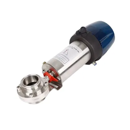 Sanitary Intelligent Head Control Butterfly Valve