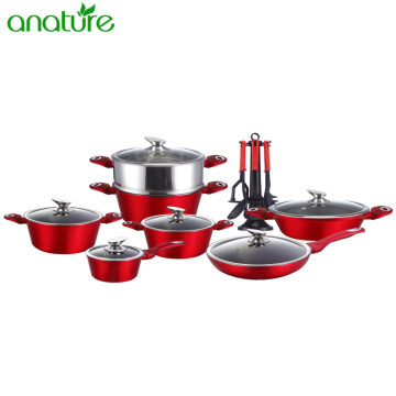 Forgred Metallic Painting Aluminum Safety Cookware Items