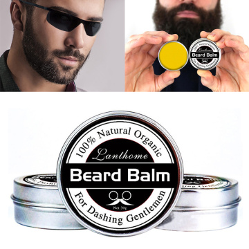 Beard Balm Shaving Cream Natural Oil Conditioner Beard Care Moustache Wax Men Grooming Avoid Beard Hair Loss Natrual Products
