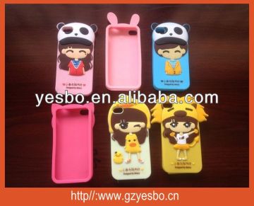 2014 Newest cartoon xiaoxi pokemon silicon case for iphone 4G 4S