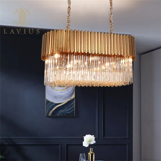 Elegant Luxury Mirror Brass Crystal Dinning Room Chandelier