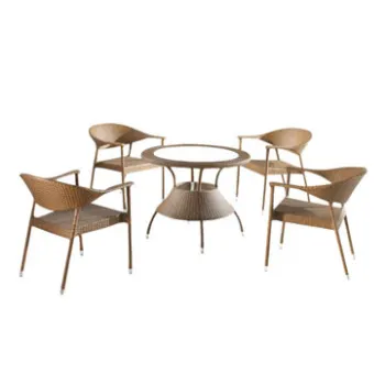 Rattan coffee table set