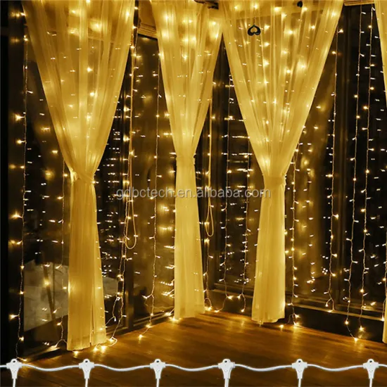 Linkable Leds Fairy 600led Window Warm White Waterflow Twinkle Low Power 8 Modes Micro Led Curtain String Lights