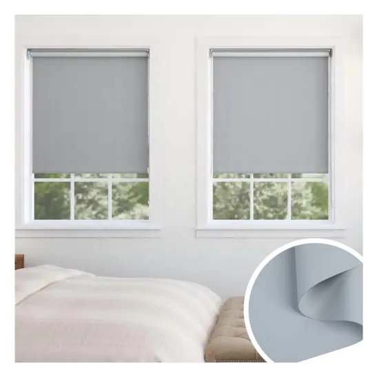 0.38mm Grey Shading Curtain Fabric: Premium Quality Roller Blind Material Rolls