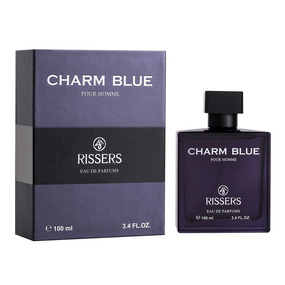 100mlのリッサーチャームブルー注ぐhomme男性の香水