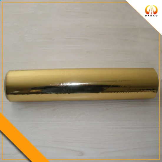 metallized PET film gold color 18 micron