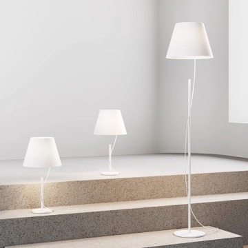 Modern High-End Italian Design LED Floor Lamp with Metal Shade for Living Room