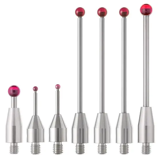 Custom M2.5 Hundred Dial Indicator with Tungsten Steel Ruby Ball Styli and CMM Ruby Stylus Probe