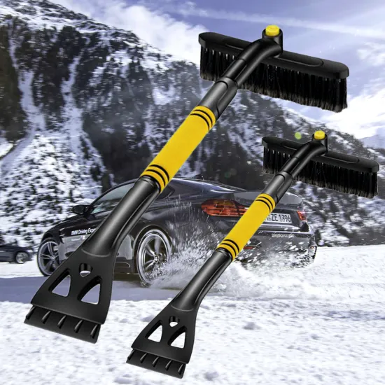 80*24cm Snow Brush Retractable Car Vehicle Snow Ice Scraper Snow Brush Shovel Removal Brush Winter tools car Scraping Tool