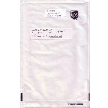 UPS Pouch 171604# bao bì danh sách phong bì