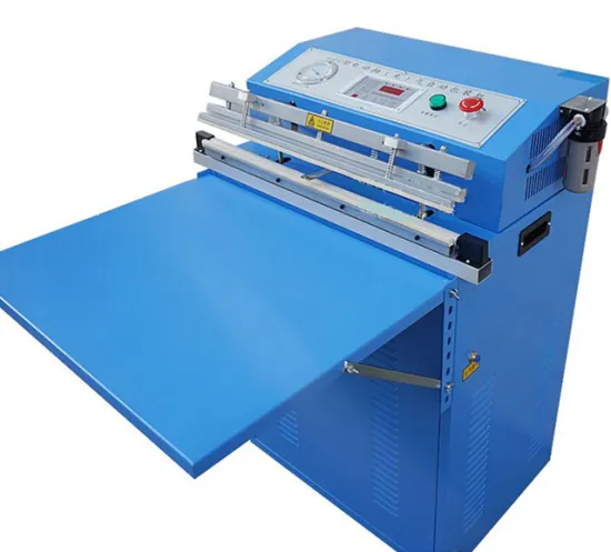 External Automatic Food Nitrogen Gas Filling Vacuum Packing Machine with 600mm Sealing Width