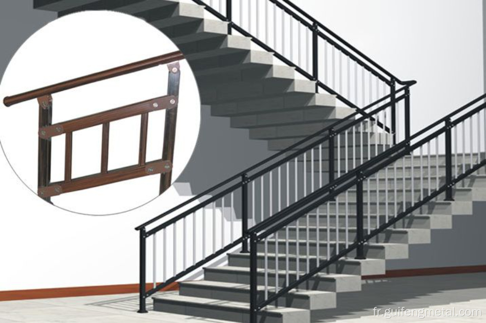 L&#39;acier inoxydable de clôture d&#39;escalier ne rouille pas