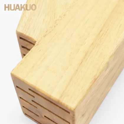 Customization Rubber Wood Kitchen Knife Block