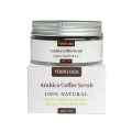 Scrub per il corpo del caffè arabica detergente per la pelle