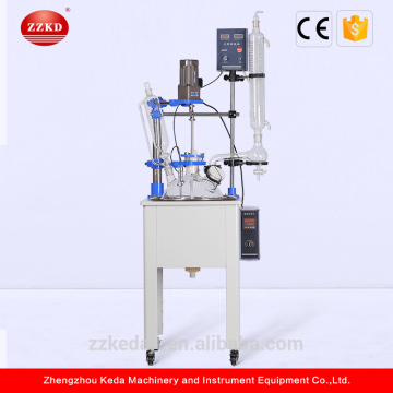Hoge kwaliteit single layer glazen reactor 50l