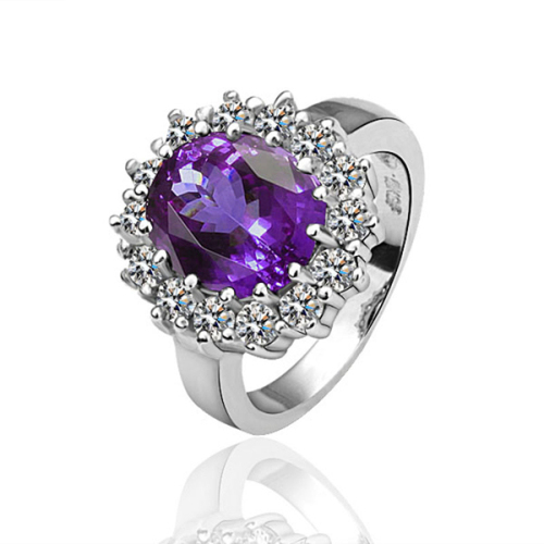 2014 FACTORY WHOLESALE CHARM DIAMOND RING, CHEAP DIAMONDS RINGS PRICE, EXQUISITE CUSTOM PURPLE RINGS