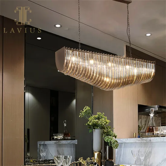 Retro Artistic Hotel Living Room Crystal Pendant Lamp