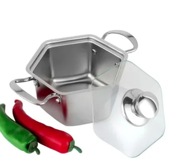 304 Hexagonal Stainless Steel Cooking Stock Pots