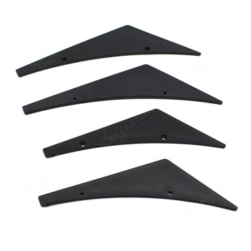 4Pcs Car Spoiler Canards Valence Chin Lip Splitter Front Bumper Accessory