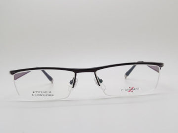 Burgundy Z-titanium Semi-rim Charmant Optical Frames Branded Optical Eyewear Zt11750 Bu