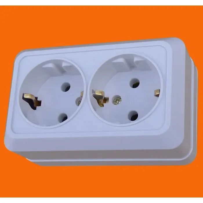 Soket Daya Dinding Terpasang di Permukaan Gaya Eropa (S1010)