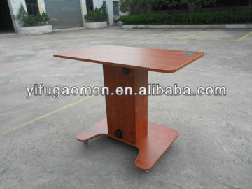 wooden adjustable height workstation computer table