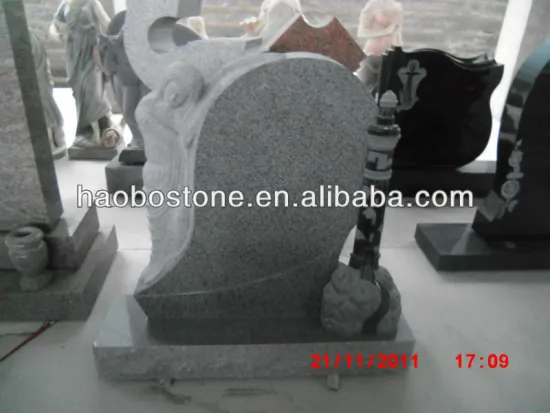 China G603 Granite Weeping Angels Monuments