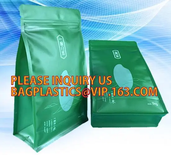 zipper kraft food packaging paper bags with window, stand up zipper foil kraft paper cereals powder packaging bags, Biodegradabl