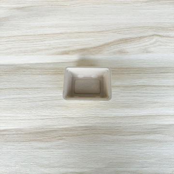 Bagasse A7 snack tray 123x99x30mm