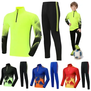 Soccer Tracksuit Jacket: Football Training Suit with Long Sleeves and Half Zipper for Autumn and Winter