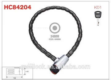 Carapace Lock,Armored Cable Lock,Motorcycle Lock HC84204