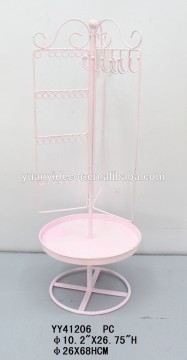 Pink sweet style metal coat hanger
