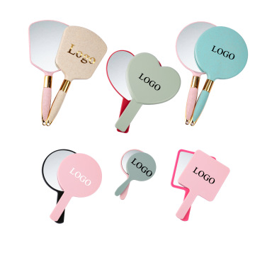 Custom Logo Travel Pocket Beauty Mirror with LED Lights and Various Shapes