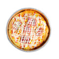 Aluminiumfolienpizza -Behälter mit Deckel